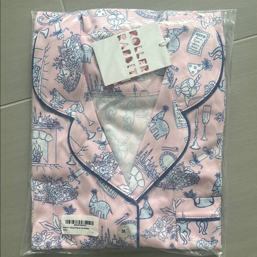 Roller Rabbit Pink and Blue Pajama Sets with Whimsical Print